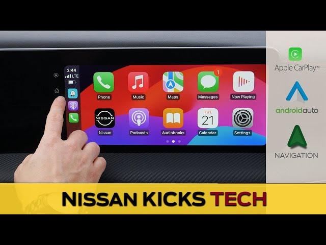 Media Screen in the Nissan Kicks | Apple CarPlay, Android Auto and more! (2025 Model)