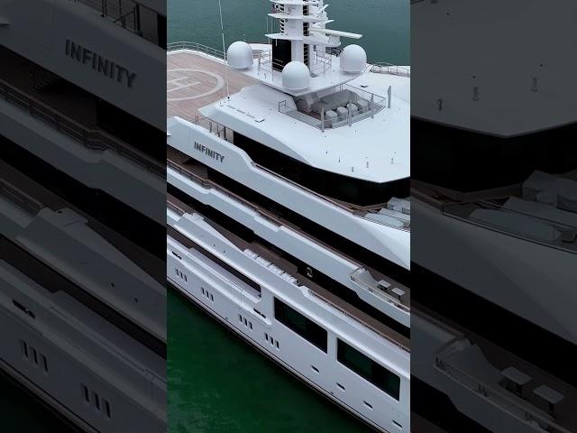 This marina in Miami is incredible! Infinity yacht! #superyacht