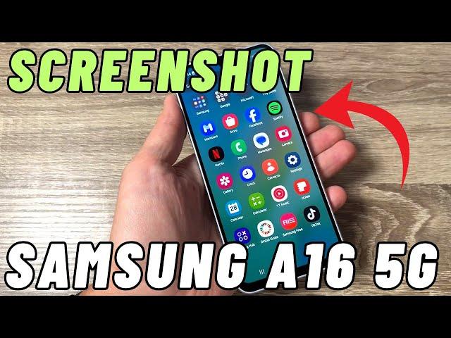 How to SCREENSHOT on Samsung Galaxy A16 5G