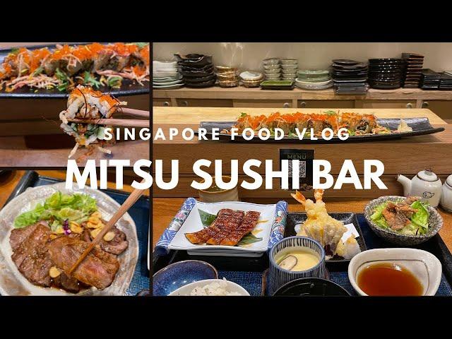 Singapore Food Tour: Mitsu Sushi Bar Japanese Restaurant   Sushi rolls, Japanese dinner sets