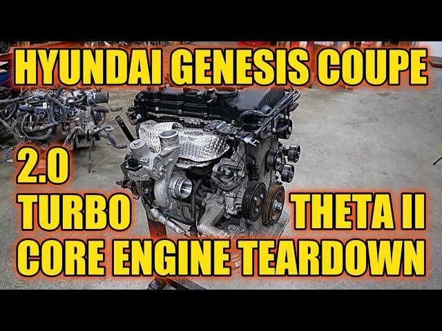 Teardown: Blown Genesis 2.0 Turbo Theta II G4KF. Simple Engine With Simple Failure Prevention!