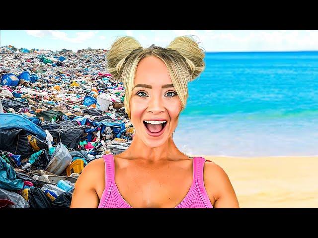 I Cleaned The DIRTIEST Beach For Free!