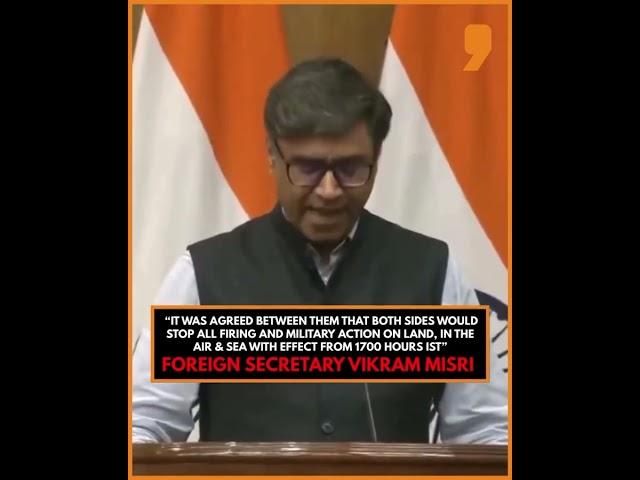 India and Pakistan Agree to Ceasefire After DGMO-Level Talks | Ceasefire | Shorts
