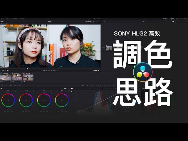 SONY HLG2高效調色思路分享｜Sony A7C調色心得分享｜CC字幕｜DaVinci Resolve