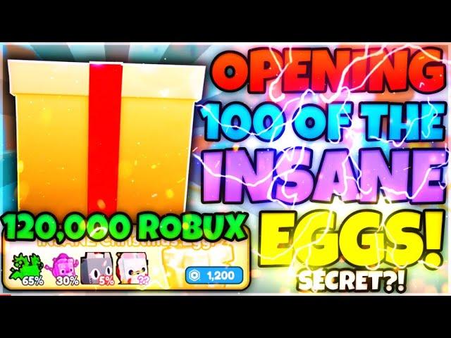  I SPENT $120,000 & HATCHED 100 *INSANE CHRISTMAS EGGS* & THIS HAPPENED... | Pet Simulator X