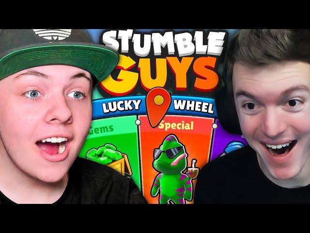 *LUCKIEST* LUCKY WHEEL SPIN BATTLE IN STUMBLE GUYS!