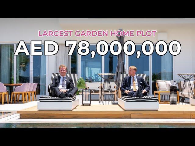 inside a aed 78,000,000 luxury villa | largest garden home in palm jumeirah | property tour