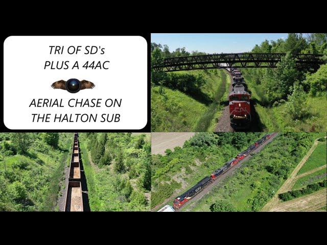 FULL THROTTLE CLIMB ON THE HALTON SUB - EAST BOUND CN 394 MANIFEST