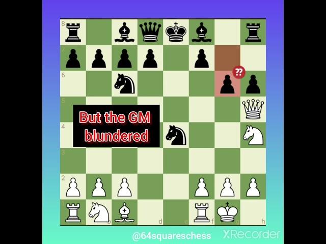 A GM Lost to a 1700 In just 10 moves!  | 64 Squares Of Chess