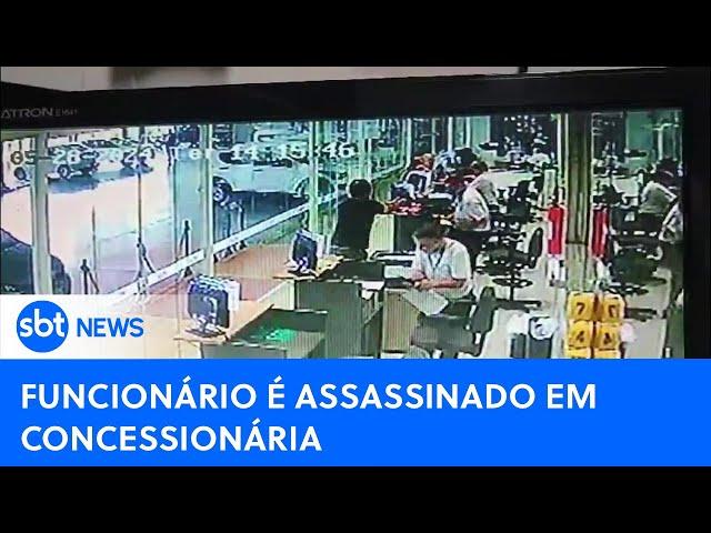 Funcionário de concessionária é assassinado dentro da loja | #SBTNewsnaTV (29/05/24)