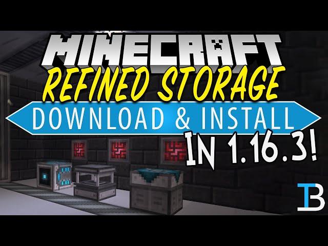 How To Download & Install Refined Storage in Minecraft 1.16.3