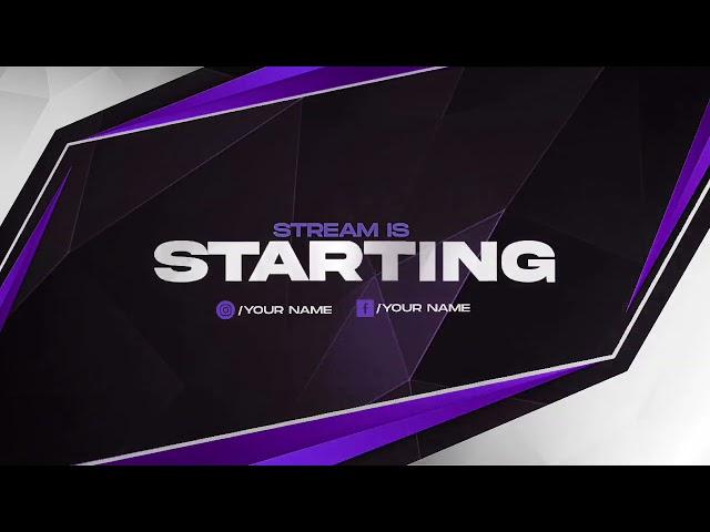 STREAM IS STARTING SOON TEMPLATE INTRO NO Copyright free Download And Use [2021] Template INTRO