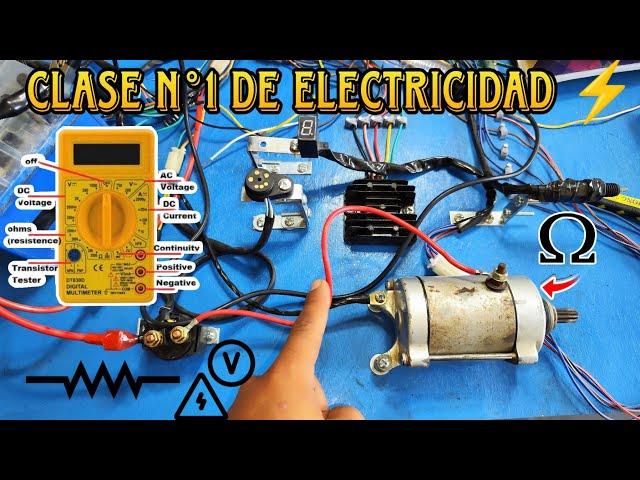 CURSO COMPLETO DE ELECTRICIDAD DE MOTOS 125,150,200,250 CC ‍ CLASE NÚMERO 1 /LA ELECTRICIDAD 