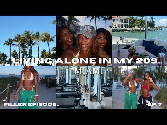 Living Alone Diaries ep.7 | Miami ️ , beach, pilates workout, dinners + Gymshark event