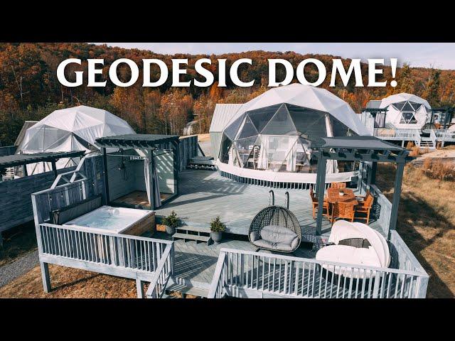 625sqft Luxurious Geodesic Dome on a Cliff! // Bolt Farm Dome Tour!