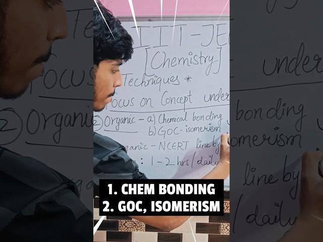  IIT-JEE Chemistry Roadmap | JEE 2025 Chemistry #jee2025 #iit #iitjee #shorts #motivation