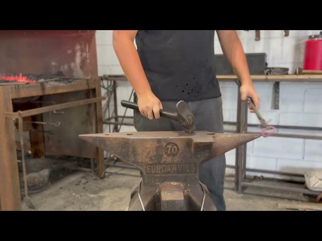 Forging a Belt Buckle