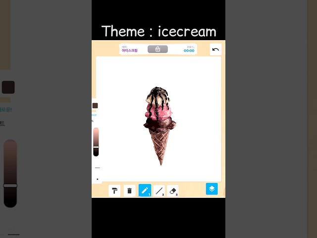 Theme : Icecream #roblox #artist #art #drawing #painting #illustration #games #shorts