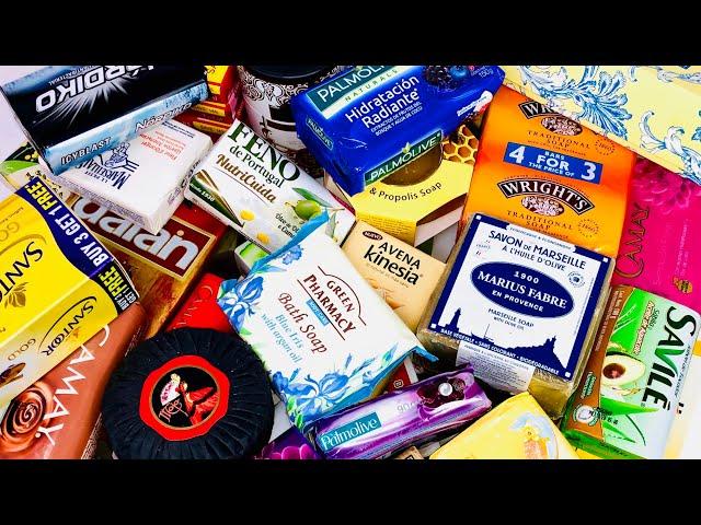 Auld Lang Syne - ASMR SOAP HAUL - UNBOXING / UNWRAPPING INTERNATIONAL SOAPS - For Relaxation