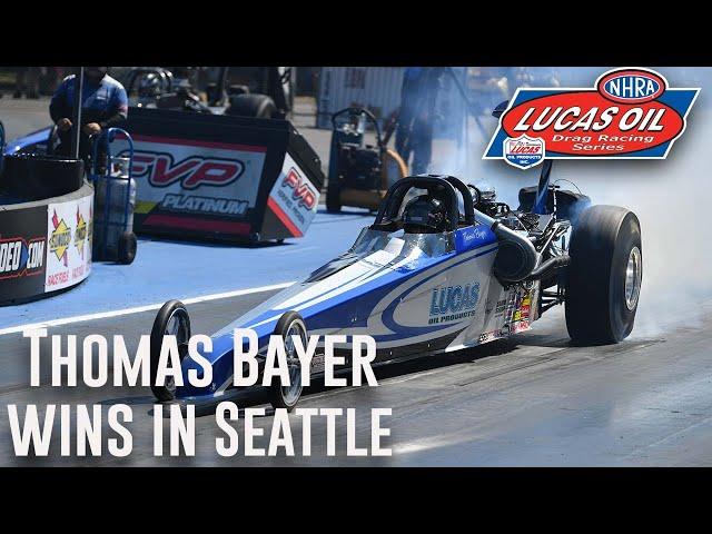 Thomas Bayer wins Top Dragster at Flav-R-Pac NHRA Northwest Nationals