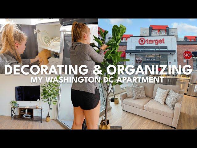 DECORATING & ORGANIZING MY APARTMENT ️ building furniture, kitchen organization, new couch, hauls