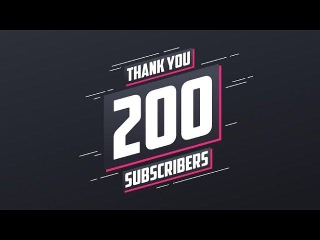 200 SUBSCRIBER SPECIAL