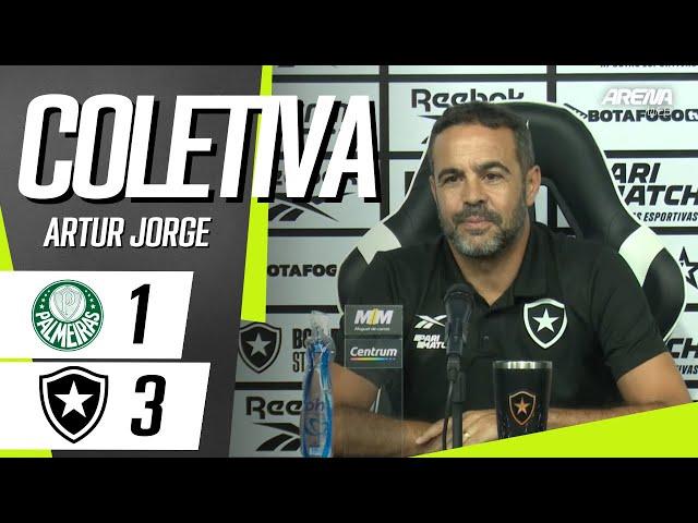 COLETIVA ARTUR JORGE | AO VIVO | Palmeiras 1 x 3 Botafogo - Brasileirão 2024