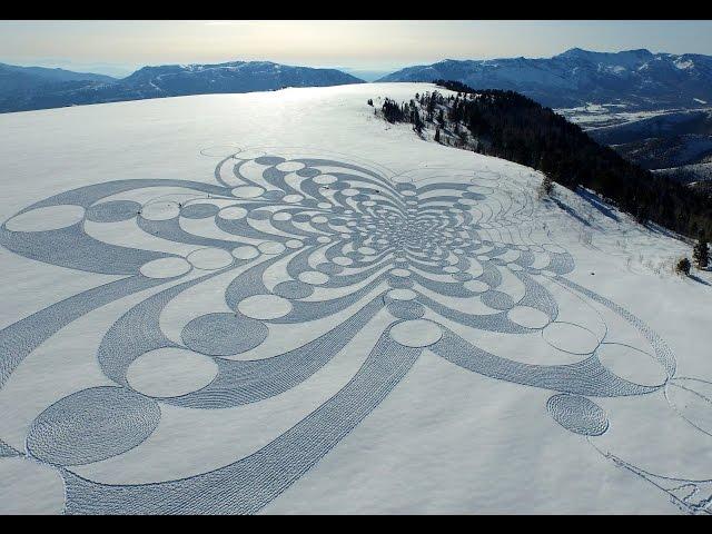Simon Beck's Snow Art