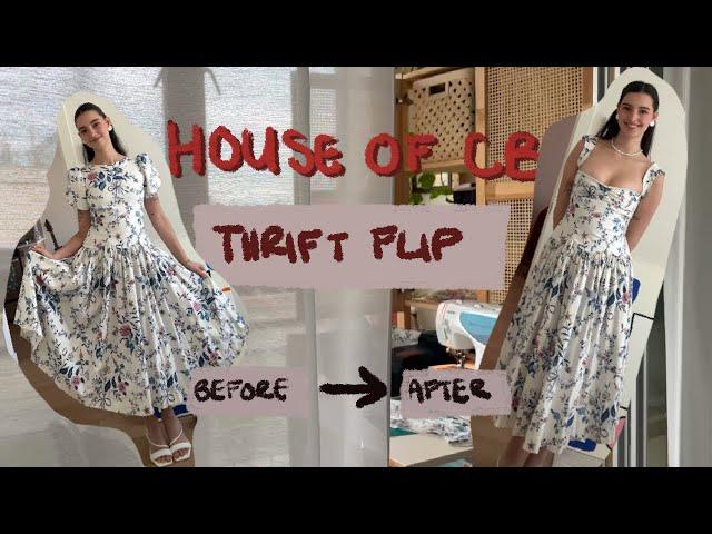 VIRAL $400 HOUSE OF CB DRESS THRIFT FLIP | she's gorgeous!!!! | #thrifttransformation