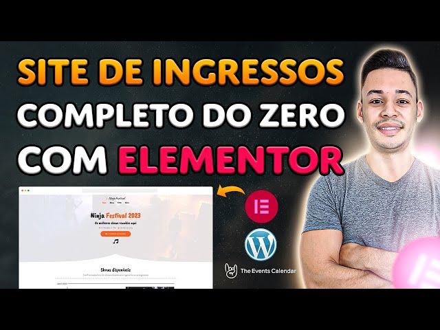 Como Criar SITE DE EVENTOS, SHOWS E VENDAS DE INGRESSOS Com ELEMENTOR (PASSO A PASSO)