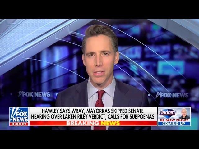 Hawley: It's Time To Clean House Within The DOJ, FBI, DHS & Reclaim Our Institutions