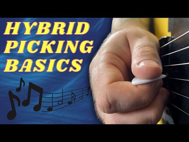 Hybrid Picking Guitar For Beginners - Simple String Skipping Licks