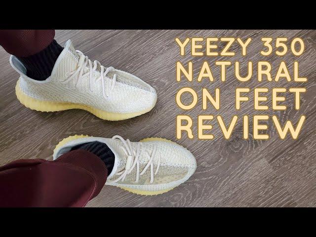 Adidas Yeezy Boost 350 v2 Natural On Feet Review (FZ5246) #Yeezy350 #Natural350