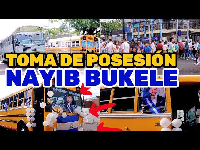 EN CARAVANA, ASÍ LLEGARON CIENTOS DE SALVADOREÑOS PARA VER AL PRESIDENTE A NAYIB BUKELE  #elsalvador