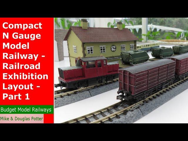 Compact N Gauge Model Railway - Railroad Exhibition Layout - Part 1 - Baseboards & Track
