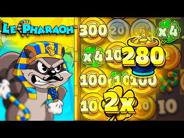 RARE GOLDEN CLOVER LANDED ON NEW LE PHARAOH... FEATURE SPIN!? (Bonus Buys)