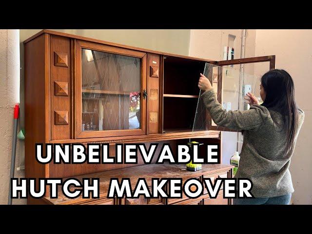 Turning This OLD HUTCH Into Something AMAZING | DIY Trash to Treasure Furniture Makeover