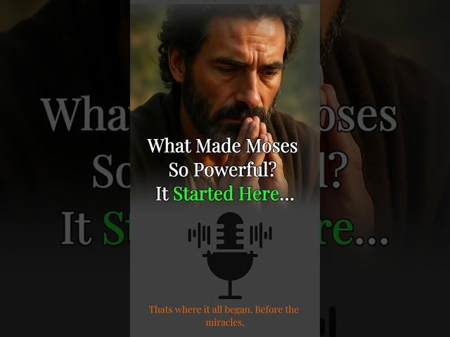 What Made Moses So Powerful? It Started Here… | Moses’ Story #moses