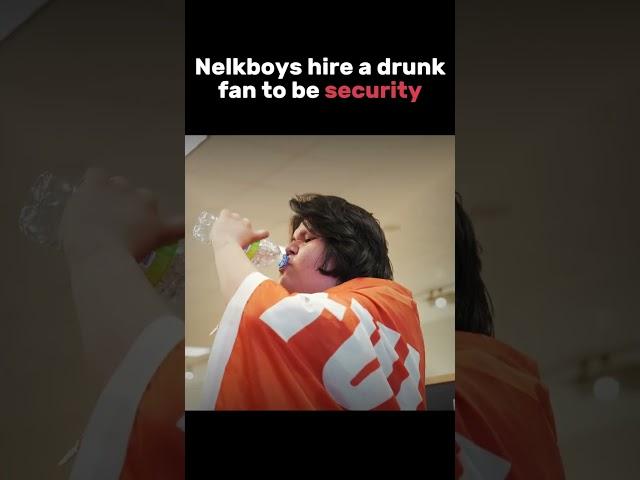 Steve hires his new drunk fan to be his security 