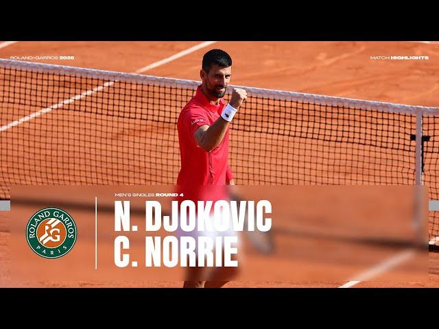 Highlights Djokovic vs Norrie Round 4 | Roland-Garros 2025