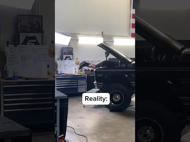 Instagram VS. Reality #restomods #garage #mechanic #k10