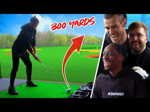 GARETH BALE EPIC TOPGOLF CHALLENGE ft Manny & Iain Stirling