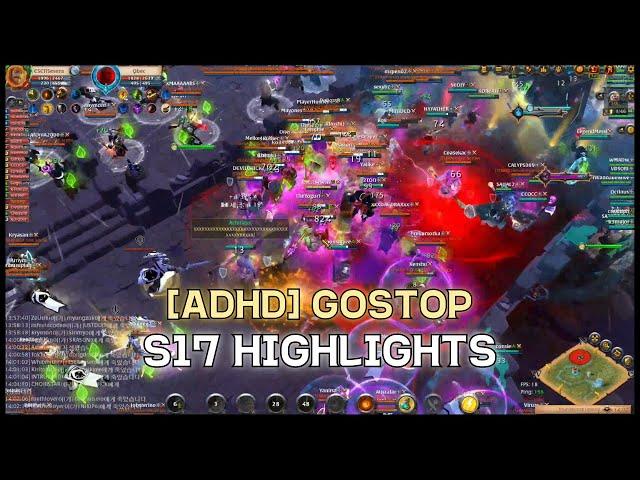 Albion Online ZvZ: [ADHD] GOSTOP Season 17 Highlights / 알비온 ZvZ: 고스톱 길드 시즌 17 하이라이트
