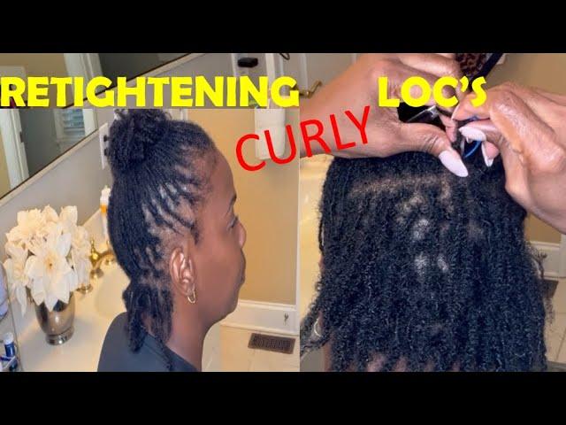 How To  Interlock  Microlocs The Right Way : Retightening Locs By Myself