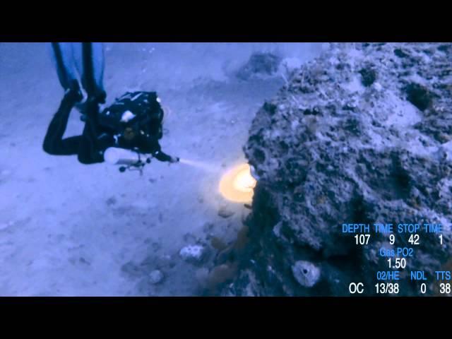 Trimix 108 meters dive