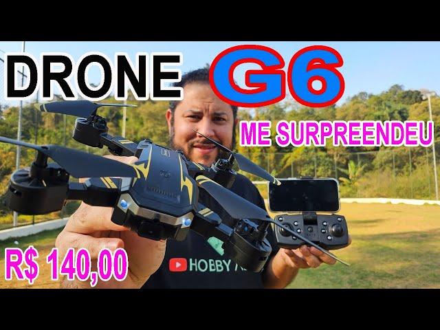 Drone G6 como Ligar primeiro voo externo teste de camera e qualidade da imagem teste externo