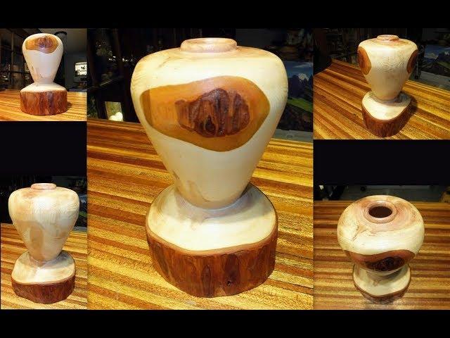 Redwood Emerging Vase - Wood Turning