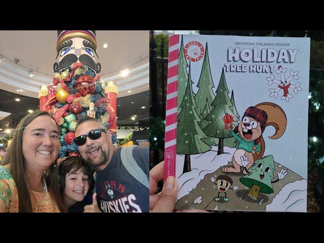 Universal Studios Orlando Christmas  Tree Hunt Featuring Earl The Squirrel! So Fun!