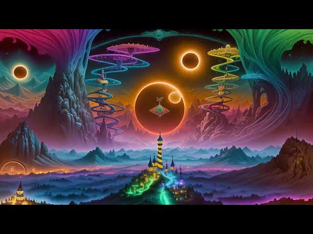 Progressive  Psytrance mix March 2024  [Surrealism AI Graphic video]