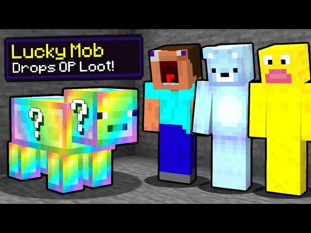 Minecraft, But EVERY MOB is LUCKY...